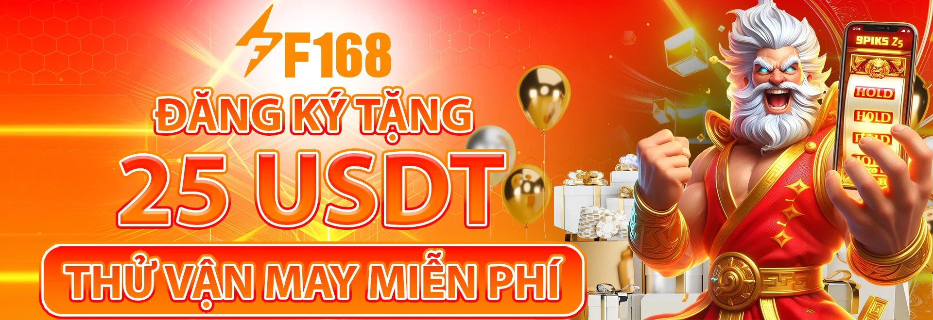 Banner F168 khuyến mãi 25 usdt